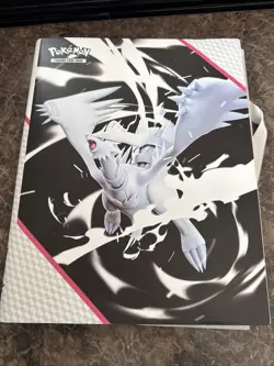 Pokemon White Flare Binder With Cards Common, Reverse holo & Holo! Not Full Set - Image 1