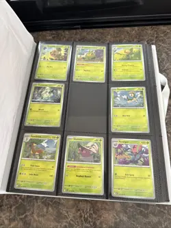 Pokemon White Flare Binder With Cards Common, Reverse holo & Holo! Not Full Set - Image 2