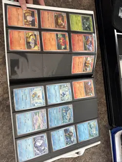 Pokemon White Flare Binder With Cards Common, Reverse holo & Holo! Not Full Set - Image 3