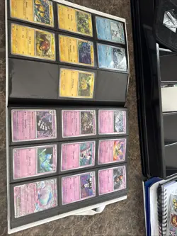 Pokemon White Flare Binder With Cards Common, Reverse holo & Holo! Not Full Set - Image 4
