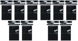 1000 Ultra Pro Matte Black Standard Size Deck Protectors Card Sleeves mtg ccg - Image 1
