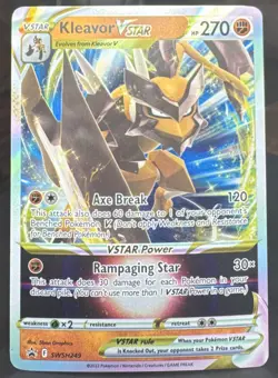 Pokemon TCG Kleavor VSTAR SWSH249 SWSH Sword & Shield Black Star Promo Card Holo - Image 1