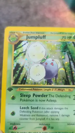 Jumpluff 1st Edition 7/111 Neo Genesis Holo Pokemon TCG Vintage Card - Image 2