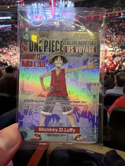 SEALED One Piece College Basketball US Voyage Tour Promo Card - IN HAND RARE - Image 1