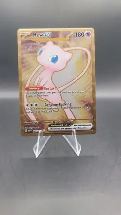 2023 Mew ex 205/165 Scarlet & Violet 151 UPC Gold Metal Promo Card NM 🏆 - Image 3
