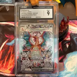 Pokemon Card TCG Charizard EX SIR Obsidian Flames 223/197 CGC 9 MINT Ultra Rare - Image 1