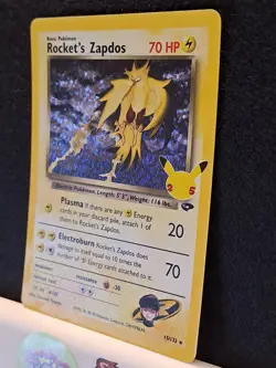 Pokemon Card - Rocket's Zapdos 15/132 - Celebrations - Classic - Holo 25th, NM - Image 2