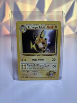 Pokemon Lt. Surge's Raichu Gym Challenge 28/132 Rare Regular 2000 TCG Card - Image 1