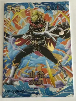 VINSMOKE SANJI SSR OP-SSR-05 GRAND LINE 1997 ONE PIECE Anime Collectible Card - Image 1