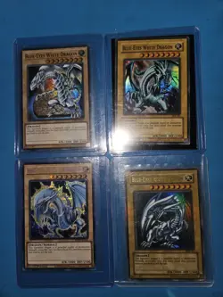 Blue-Eyes White Dragon 1st Edition Holo Card Lot (4) yugioh - Image 1
