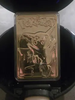 1999 Pokemon Pikachu 23K Gold Plated Trading Card Burger King Limited Edition - Image 5