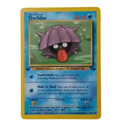 Shellder 54/62 Base Set 1st Edition Vintage WOTC Pokemon Card 1999 NM - Image 1