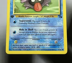 Shellder 54/62 (LP) 1st Edition Common Fossil Set 1996 WOTC Pokemon Card - Image 4