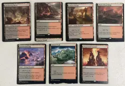 ***7 Card Rakdos Miscut Land Lot*** MTG Various Magic Kid Icarus - Image 1