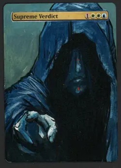 ***Supreme Verdict Hand Painted Altered Art*** MTG Return to Ravnica Kid Icarus - Image 1