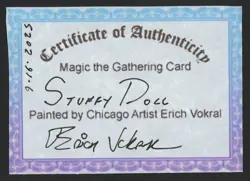 ***Stuffy Doll Hand Painted Altered Art*** MTG Magic 2013 Magic Kid Icarus - Image 3