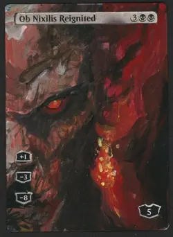 ***Ob Nixilis Reignited Hand Painted Altered Art** MTG Battle for Zendikar Magic - Image 1
