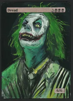 ***Dread Hand Painted Altered Art*** MTG Lorwyn Magic Kid Icarus - Image 1