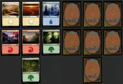 ***7x Basic Land Lot Upside Down Back Misprint*** MTG Magic 2021 Kid Icarus - Image 1