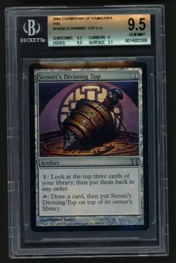 ***BGS 9.5 FOIL Sensei's Divining Top MTG Champions of Kamigawa Magic Kid Icarus - Image 1