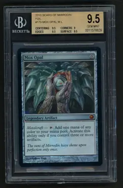 ***BGS 9.5 FOIL Mox Opal*** MTG Scars of Mirrodin Magic Kid Icarus - Image 1