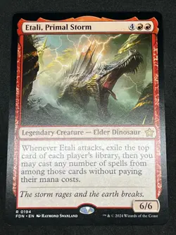 Magic the Gathering MTG Etali, Primal Storm Red Foundations Rare - Image 1