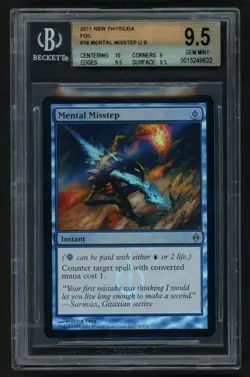 ***BGS 9.5 FOIL Mental Misstep*** MTG New Phyrexia Magic Kid Icarus - Image 1