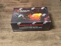 Magic the Gathering Draft Booster Box Adventures in The Forgotten Realms Sealed 630509981151 - Image 1