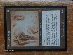 mtg magic the gathering Platinum Angel, the brothers war, retro frame - Image 1