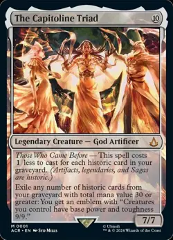 MTG The Capitoline Triad - Foil, Universes Beyond: Assassin's Creed, Lightly Pla - Image 1