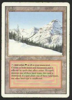 ***Taiga (Creases)*** MTG Revised Magic Kid Icarus - Image 1