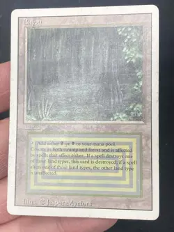 ***Bayou (Water Damage)*** MTG Revised Magic Kid Icarus - Image 3