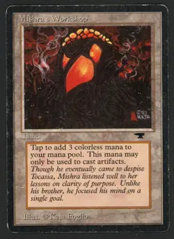 ***Mishra's Workshop (Light Indents)*** MTG Antiquities Magic Kid Icarus - Image 1