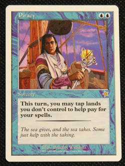 Piracy - MTG - Magic: The Gathering Starter Set 1999 RARE *MINT* - Image 1