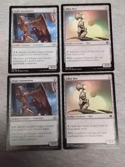 2x Aegis Automaton (141/184) AER & 2x Alloy Myr 201/249 MM2 MTG - Image 1