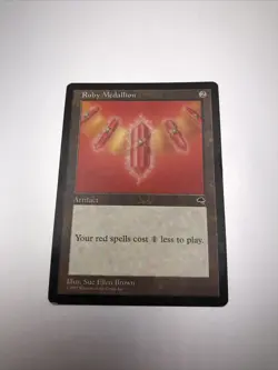 Ruby Medallion Tempest MTG Magic The Gathering MP - Image 1