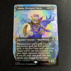 Alania, Divergent Storm (0344) *RAISED FOIL BORDERLESS* Bloomburrow MT/NM MTG - Image 1