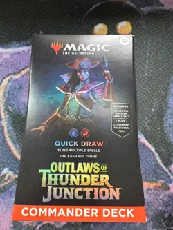 Outlaws of Thunder Junction Commander Deck - Quick Draw Factory Sealed New - Image 1