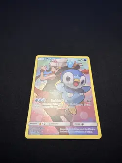 Pokemon TCG Piplup Holo Secret Rare Card Sun & Moon Cosmic Eclipse 239/236 - Image 2