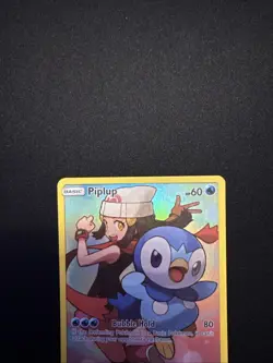 Pokemon TCG Piplup Holo Secret Rare Card Sun & Moon Cosmic Eclipse 239/236 - Image 3