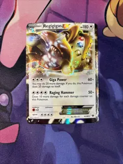 Regigigas EX 82/99 Holo Rare EX Next Destinies Pokemon NM Miscut* - Image 1