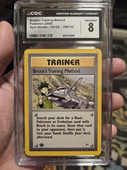 Pokemon TCG Brock's Training Method Gym Heroes 1st Edition 106/132 - Image 1