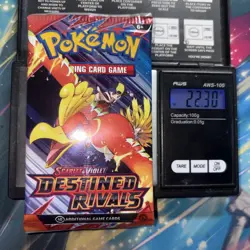 Heavy 22.30g Pokemon Sealed Destined Rivals Booster Pack - Image 1