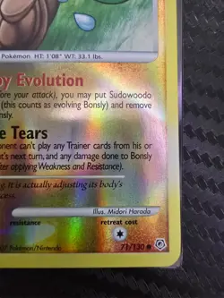 Pokemon: Reverse Holo Bonsly 71/130 from Diamond and Pearl (NM Front / VLP Back) - Image 5