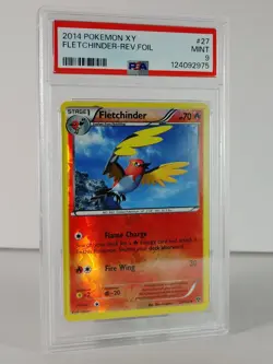 Fletchinder - Reverse Holo - XY Base set - 27/146 - Pokemon 2014 - PSA 9 - Image 2
