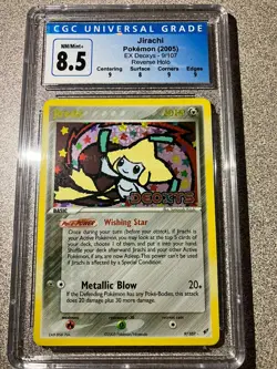 Pokemon Jirachi 9/107 Reverse Holo Stamped EX Deoxys CGC 8.5 Near Mint/Mint+ - Image 1