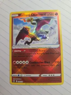 Radiant Charizard 020/159 Crown Zenith Holo Textured Pokemon - Image 1
