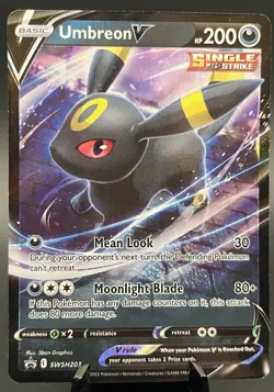 Umbreon V SWSH203 Holo Promo Sword and Shield Pokemon TCG LP/NM - Image 1