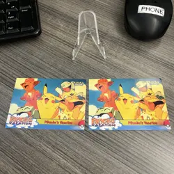 Pokemon Topps Movie Animation Pikachu's Vacation 42 Black Label 1998 - Image 3
