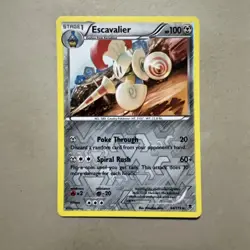 Pokemon TCG Escavalier Phantom Forces 64/119 Regular Rare - Image 1